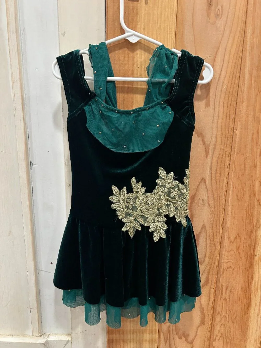 Green Velvet Dance Costume